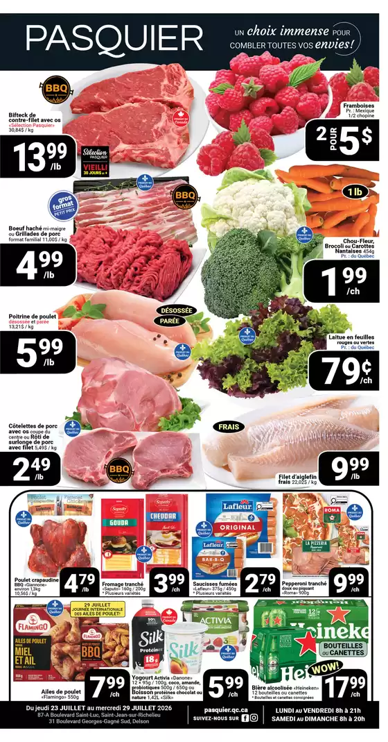 Pasquier catalogue | UN choix immense pour combler toutes vos envies! | 2026-07-24T00:00:00.000Z - 2026-07-29T00:00:00.000Z