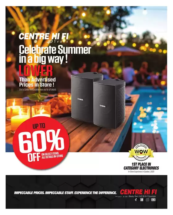 Centre Hi-Fi catalogue in Markham | Weekly Flyer | 2026-07-24T00:00:00.000Z - 2026-07-30T00:00:00.000Z