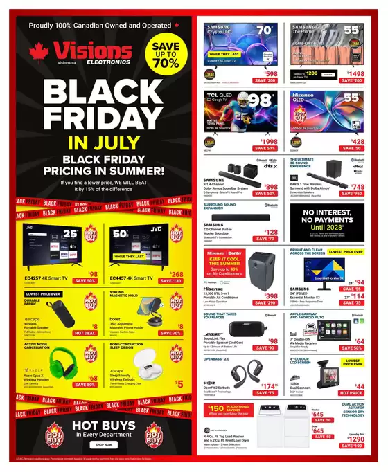 Visions Electronics catalogue in Markham | Flyer | 2026-07-24T00:00:00.000Z - 2026-07-30T00:00:00.000Z