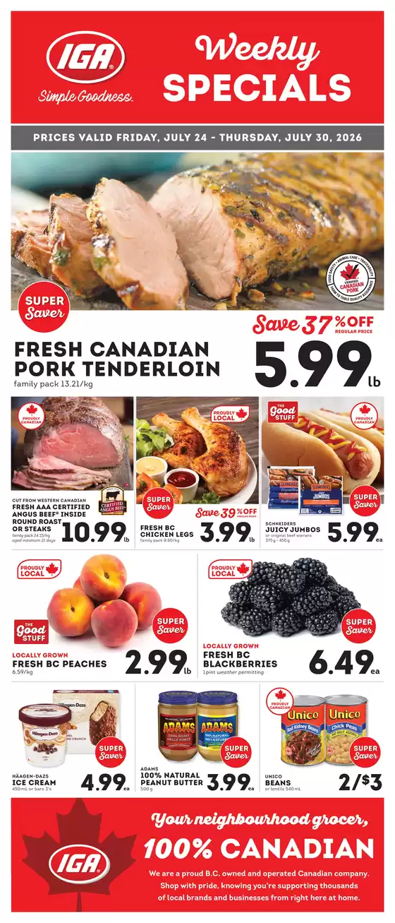 Market Place IGA catalogue in Halifax | Weekly specials  | 2026-07-24T00:00:00.000Z - 2026-07-30T00:00:00.000Z