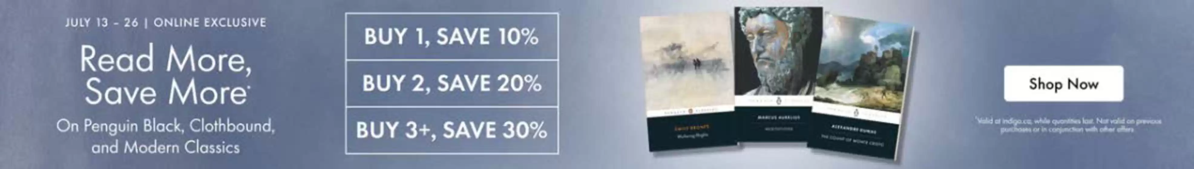 Chapters Indigo catalogue in Markham | Read more save more  | 2026-07-24T00:00:00.000Z - 2026-07-26T00:00:00.000Z