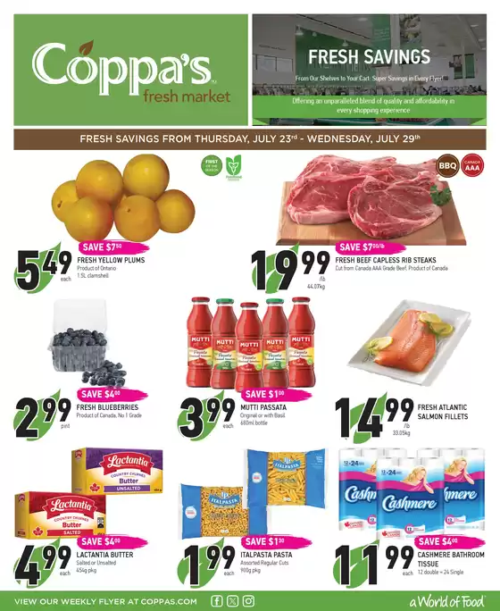 Coppa's catalogue | Weekly Flyer | 2026-07-27T00:00:00.000Z - 2026-07-29T00:00:00.000Z