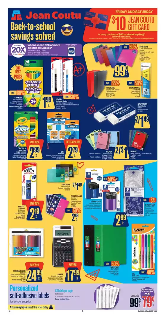 Jean Coutu catalogue | Great offer for all customers | 2026-07-30T00:00:00.000Z - 2026-08-05T00:00:00.000Z