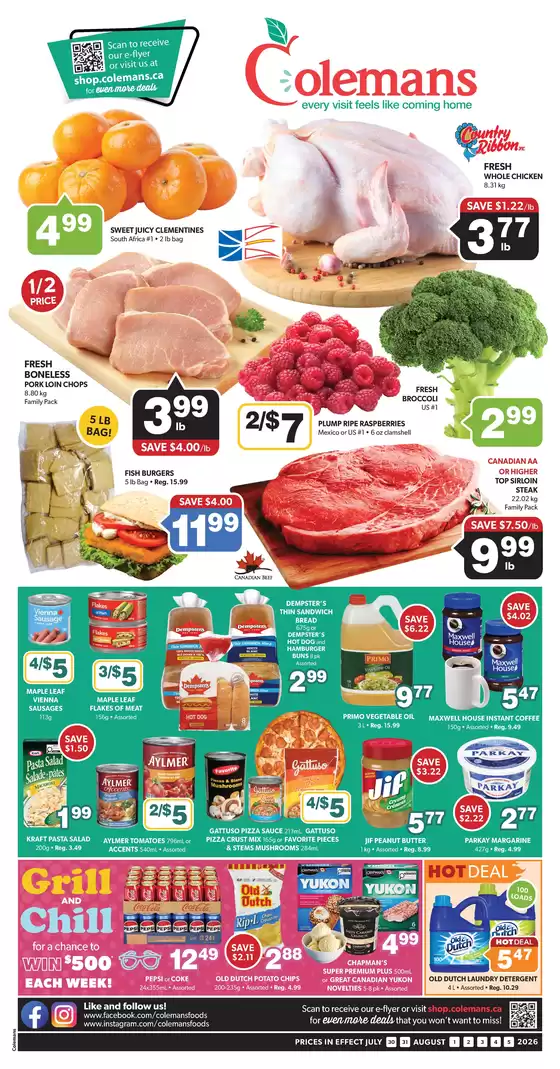 Coleman's catalogue | Save now with our deals | 2026-07-30T00:00:00.000Z - 2026-08-05T00:00:00.000Z