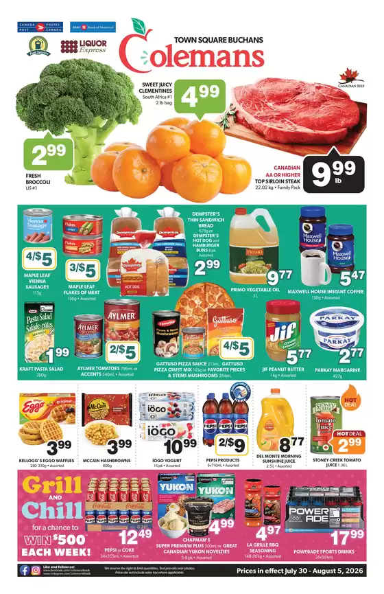 Coleman's catalogue | Great discounts on selected products | 2026-07-30T00:00:00.000Z - 2026-08-05T00:00:00.000Z