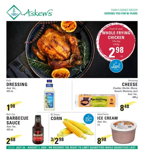 Askews Foods catalogue in Campbell River | Weekly flyer  | 2026-07-29T00:00:00.000Z - 2026-08-01T00:00:00.000Z