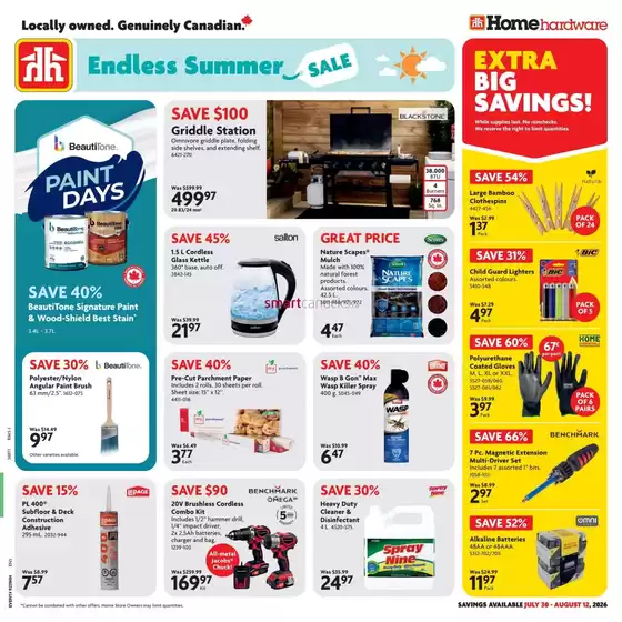 Home Hardware catalogue | Great offer for all customers | 2026-07-30T00:00:00.000Z - 2026-08-12T00:00:00.000Z