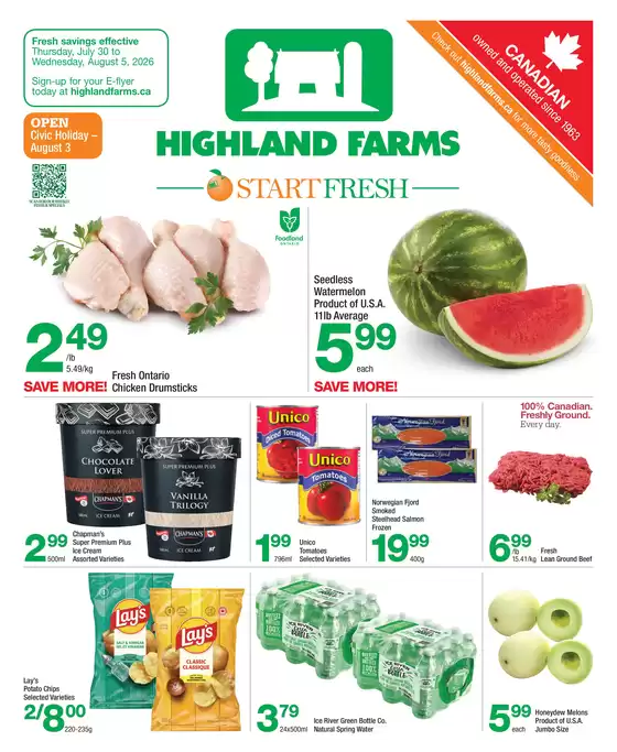 Highland Farms catalogue | Highland Farms flyer | 2026-07-30T00:00:00.000Z - 2026-08-05T00:00:00.000Z