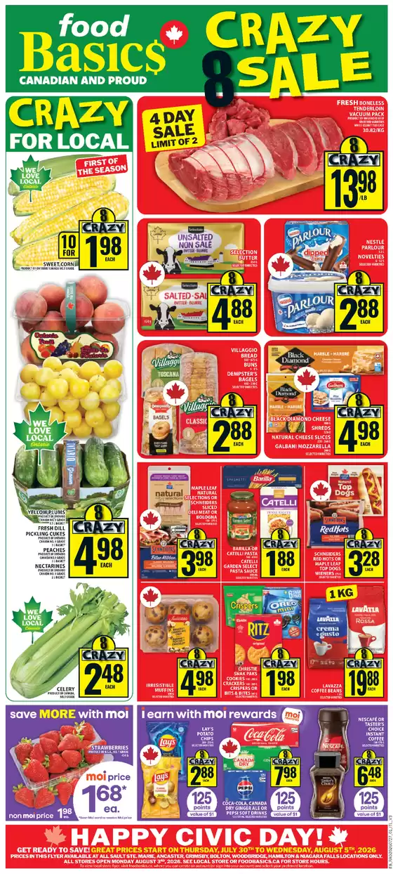 Food Basics catalogue in Témiscaming | Special offers for you | 2026-07-30T00:00:00.000Z - 2026-08-05T00:00:00.000Z