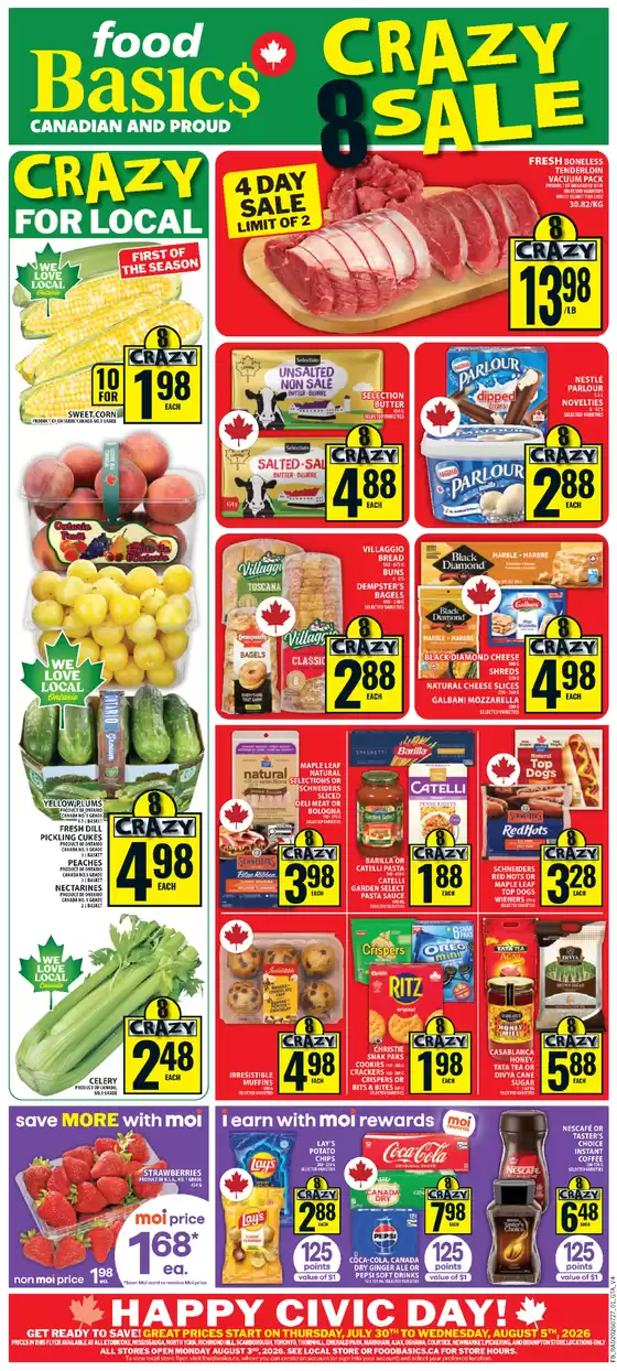 Food Basics catalogue in Témiscaming | Top deals and discounts | 2026-07-30T00:00:00.000Z - 2026-08-05T00:00:00.000Z