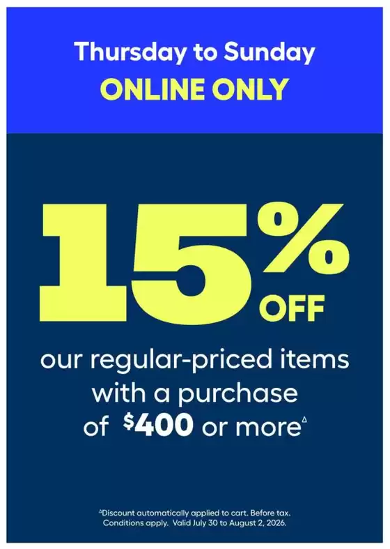 RONA catalogue | Our best bargains | 2026-07-30T00:00:00.000Z - 2026-08-02T00:00:00.000Z