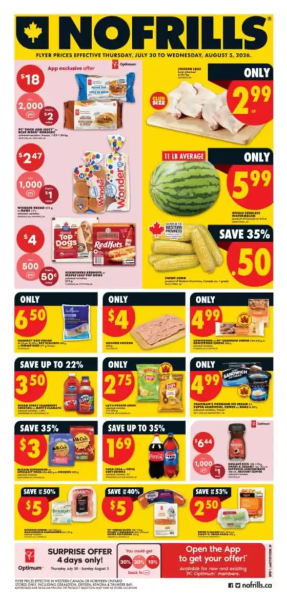 No Frills catalogue | Discover attractive offers | 2026-07-30T00:00:00.000Z - 2026-08-05T00:00:00.000Z
