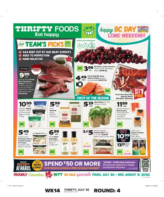 Thrifty Foods catalogue | Top offers for smart savers | 2026-07-30T00:00:00.000Z - 2026-08-05T00:00:00.000Z