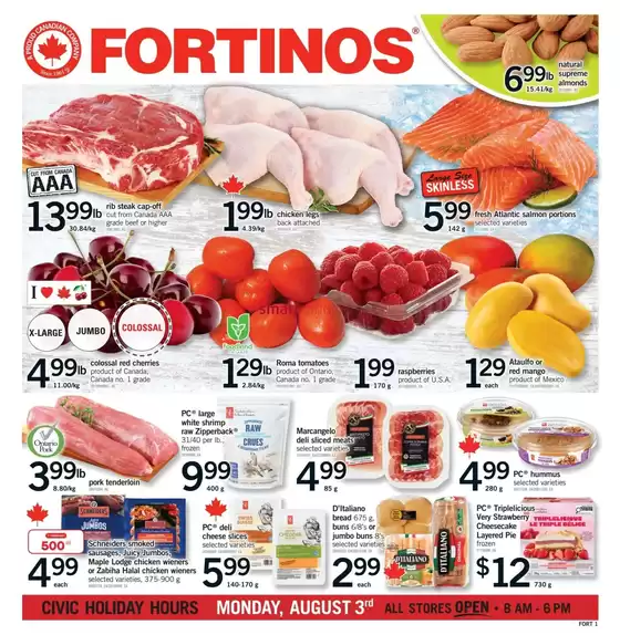 Fortinos catalogue | Fortinos weekly flyer | 2026-08-03T00:00:00.000Z - 2026-08-03T00:00:00.000Z