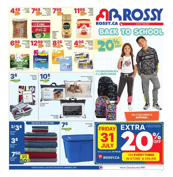 Rossy catalogue | Our best bargains | 2026-07-30T00:00:00.000Z - 2026-08-05T00:00:00.000Z