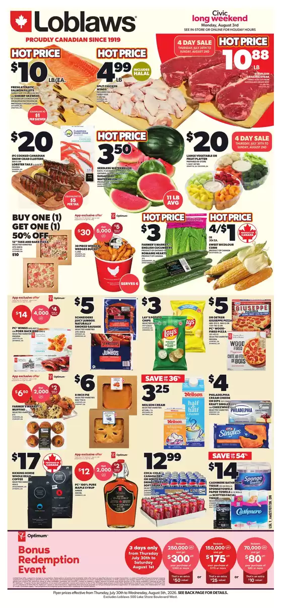 Loblaws catalogue | Weekly flyer | 2026-07-30T00:00:00.000Z - 2026-08-05T00:00:00.000Z