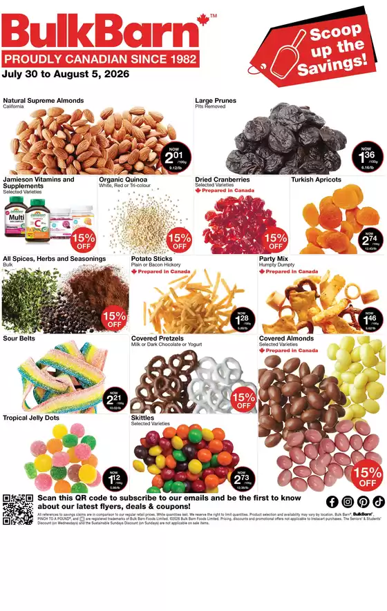 Bulk Barn catalogue | Scoop up the Savings! | 2026-07-30T00:00:00.000Z - 2026-08-05T00:00:00.000Z
