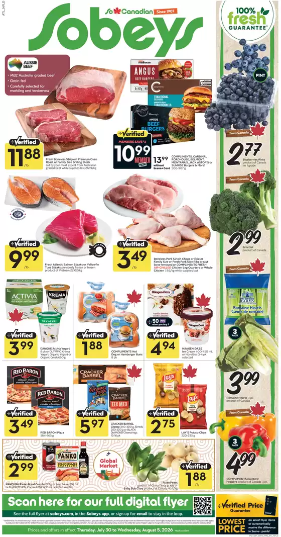 Sobeys catalogue | Weekly flyer | 2026-07-30T00:00:00.000Z - 2026-08-05T00:00:00.000Z