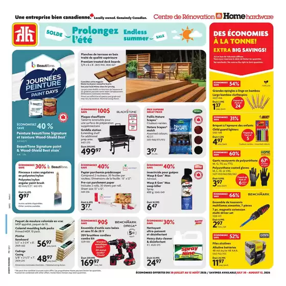 Home Hardware catalogue in Georgetown | Current deals and offers | 2026-07-30T00:00:00.000Z - 2026-08-12T00:00:00.000Z