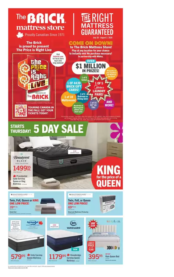 The Brick catalogue in Halifax | Brick Mattress Store | 2026-07-30T00:00:00.000Z - 2026-08-12T00:00:00.000Z