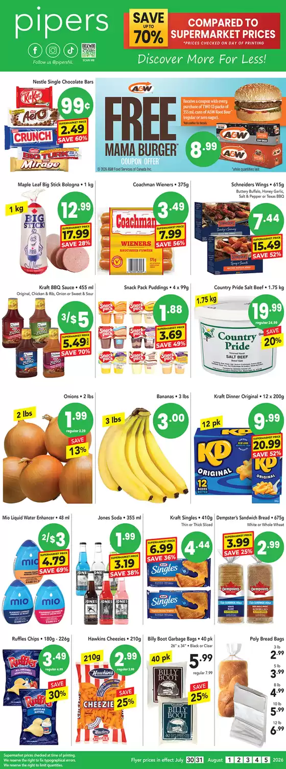 Pipers catalogue | Weekly flyer | 2026-07-30T00:00:00.000Z - 2026-08-05T00:00:00.000Z
