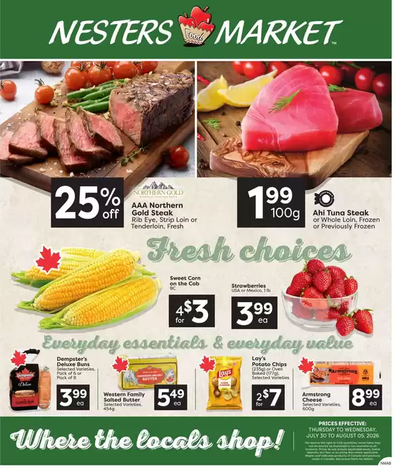 Nesters Market catalogue | Weekly flyer | 2026-07-30T00:00:00.000Z - 2026-08-05T00:00:00.000Z