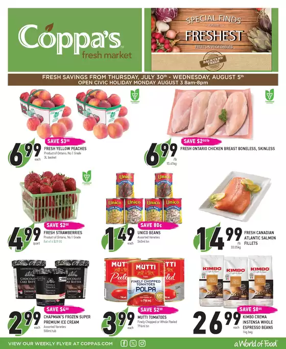 Coppa's catalogue | Weekly flyer | 2026-07-30T00:00:00.000Z - 2026-08-05T00:00:00.000Z