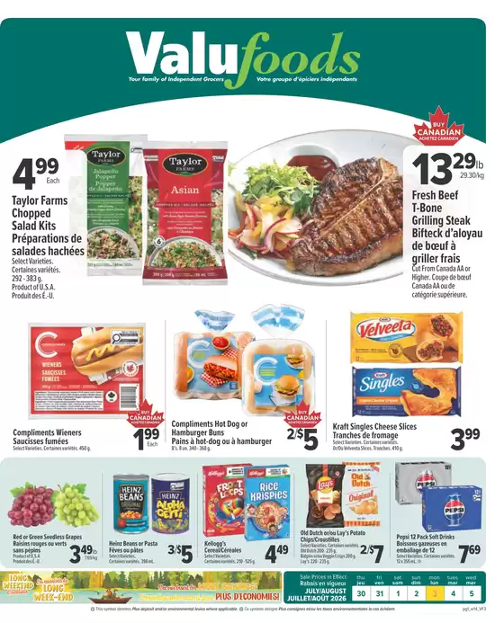 ValuFoods catalogue | Weekly flyer  | 2026-07-30T00:00:00.000Z - 2026-08-05T00:00:00.000Z