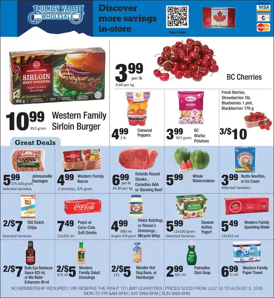 Bulkley Valley Wholesale catalogue | Discover more savings in-store | 2026-07-30T00:00:00.000Z - 2026-08-05T00:00:00.000Z