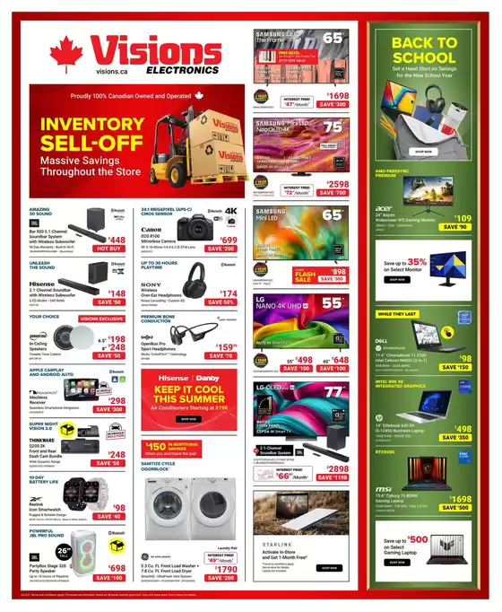 Visions Electronics catalogue in White Rock | Weekly flyer | 2026-07-31T00:00:00.000Z - 2026-08-06T00:00:00.000Z