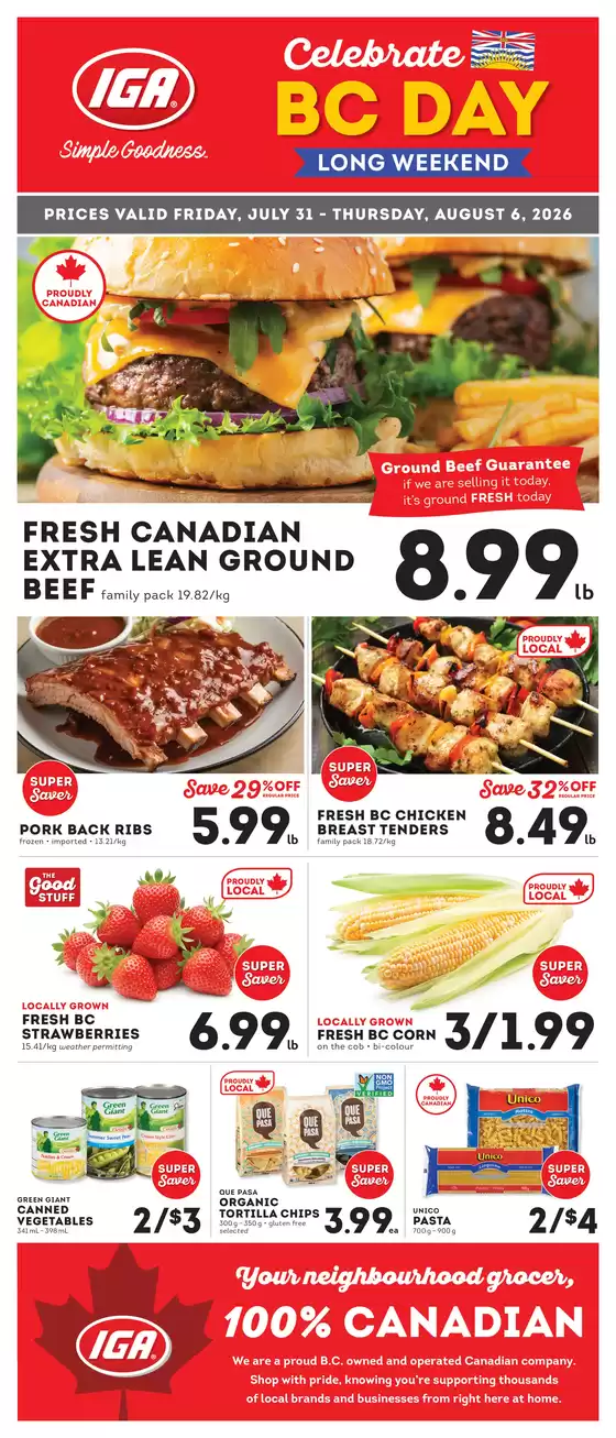 Market Place IGA catalogue | Weekly flyer | 2026-07-31T00:00:00.000Z - 2026-08-06T00:00:00.000Z