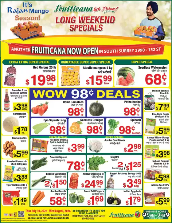 Fruiticana catalogue | Fruiticana Weekly Specials | 2026-07-31T00:00:00.000Z - 2026-08-05T00:00:00.000Z