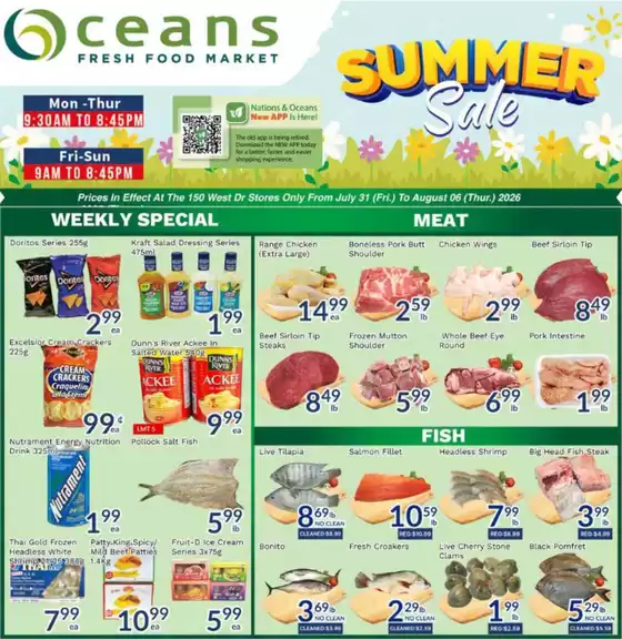 Oceans Fresh Food Market catalogue | Enjoy Special deals everyday | 2026-07-31T00:00:00.000Z - 2026-08-06T00:00:00.000Z