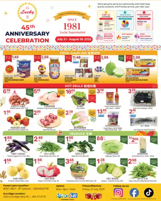 Lucky Supermarket catalogue | Calgary Specials | 2026-07-31T00:00:00.000Z - 2026-08-06T00:00:00.000Z