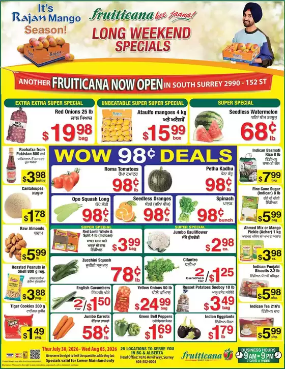 Fruiticana catalogue in Leduc | Fruiticana flyer | 2026-07-30T00:00:00.000Z - 2026-08-05T00:00:00.000Z