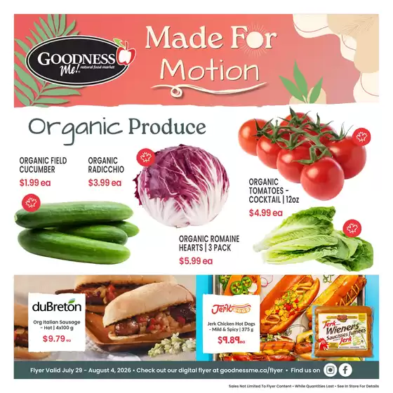 Goodness Me catalogue | Weekly flyer  | 2026-07-31T00:00:00.000Z - 2026-08-04T00:00:00.000Z