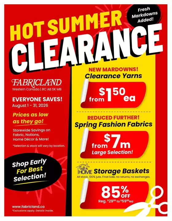 Fabricland catalogue | West Flyer | 2026-08-01T00:00:00.000Z - 2026-08-31T00:00:00.000Z