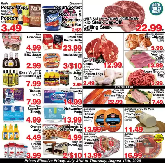 Greco's Fresh Markets catalogue | Greco's Fresh Market Flyer July 31 to August 13 | 2026-08-03T00:00:00.000Z - 2026-08-13T00:00:00.000Z