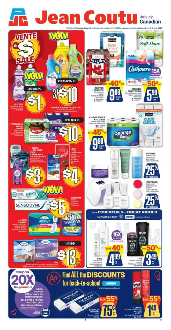 Jean Coutu catalogue | Great offer for bargain hunters | 2026-08-06T00:00:00.000Z - 2026-08-12T00:00:00.000Z