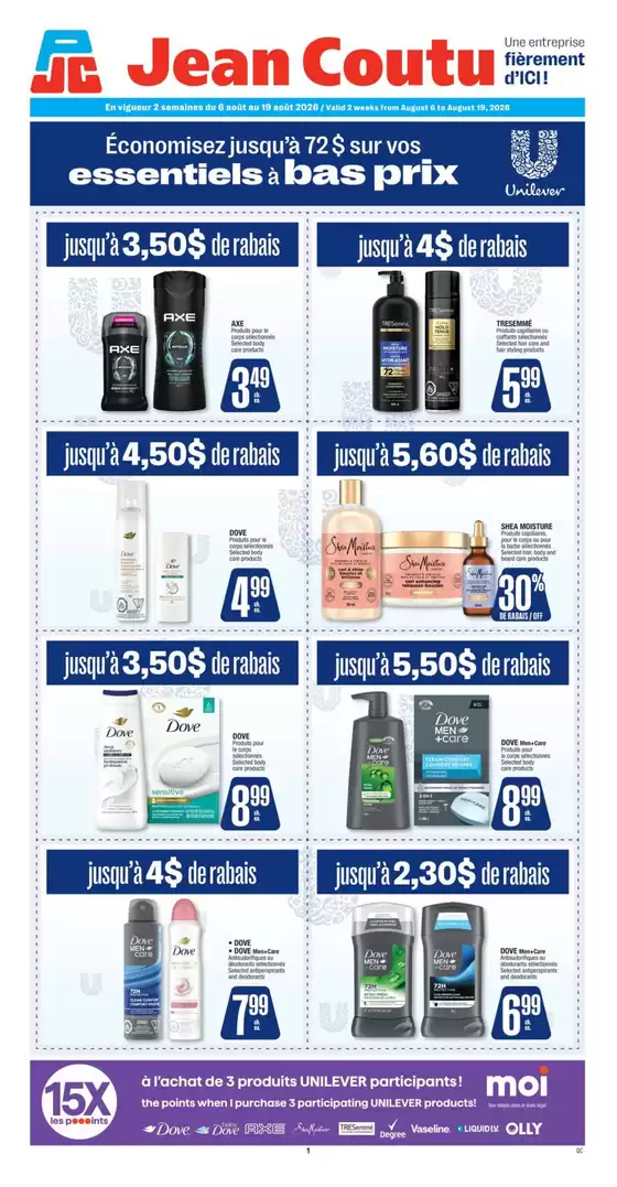 Jean Coutu catalogue | Our best bargains | 2026-08-06T00:00:00.000Z - 2026-08-19T00:00:00.000Z
