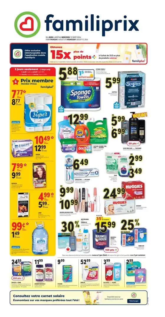 Familiprix catalogue in Léry | Great discounts on selected products | 2026-08-06T00:00:00.000Z - 2026-08-12T00:00:00.000Z