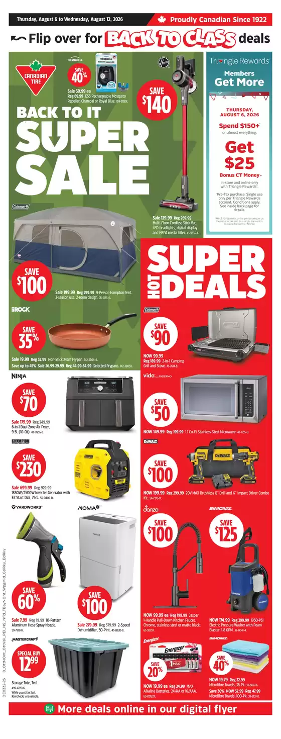 Canadian Tire catalogue | Save now with our deals | 2026-08-06T00:00:00.000Z - 2026-08-12T00:00:00.000Z