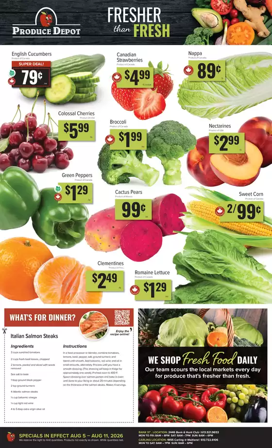 Produce Depot catalogue in Kanata | Weekly flyer  | 2026-08-05T00:00:00.000Z - 2026-08-11T00:00:00.000Z