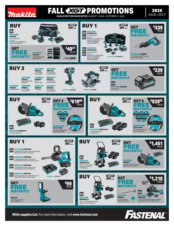 Fastenal catalogue in Lakeshore | Fall promotions | 2026-08-05T00:00:00.000Z - 2026-10-31T00:00:00.000Z