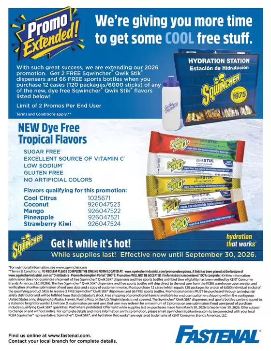 Fastenal catalogue in Lakeshore | Get it while it 's hot ! | 2026-08-05T00:00:00.000Z - 2026-09-30T00:00:00.000Z
