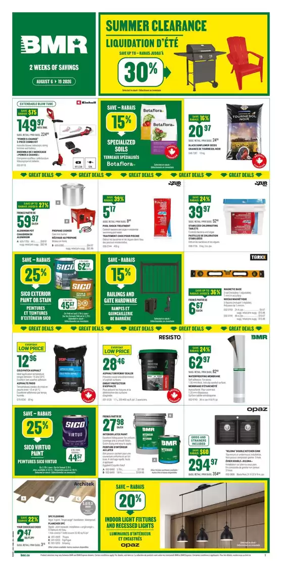 BMR catalogue in Lakeshore | Wide range of offers | 2026-08-06T00:00:00.000Z - 2026-08-19T00:00:00.000Z