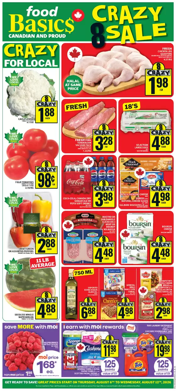 Food Basics catalogue | Our best offers for you | 2026-08-06T00:00:00.000Z - 2026-08-12T00:00:00.000Z