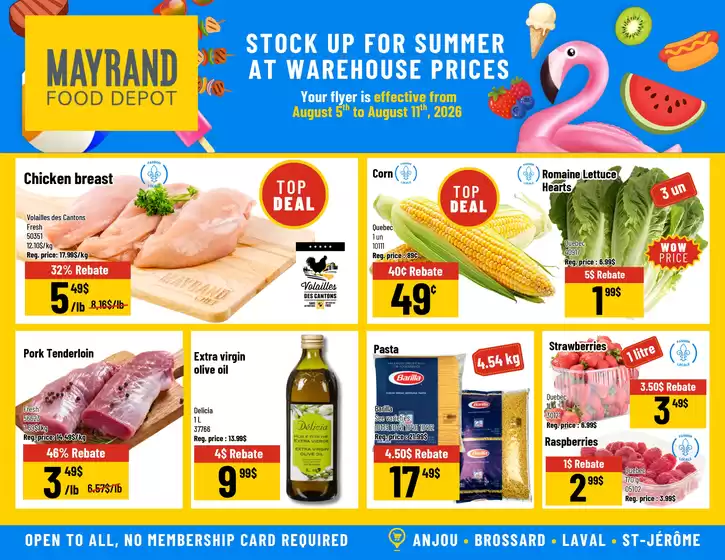 Mayrand catalogue | Mayrand flyer | 2026-08-05T00:00:00.000Z - 2026-08-11T00:00:00.000Z