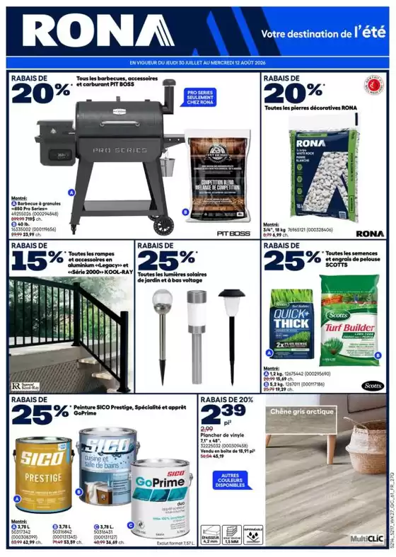 RONA catalogue in Gatineau | RONA Weekly ad | 2026-07-30T00:00:00.000Z - 2026-08-12T00:00:00.000Z