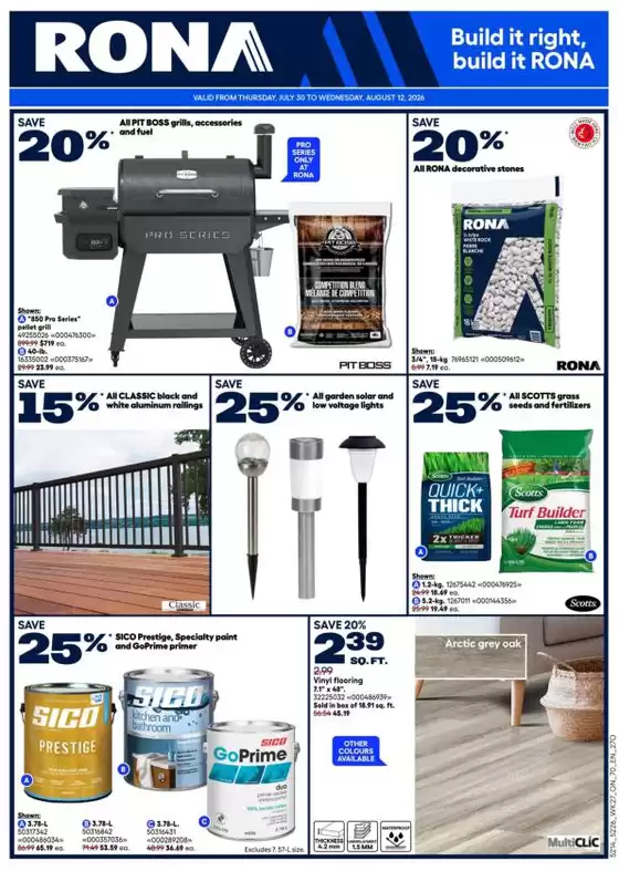 RONA catalogue in Gatineau | Exclusive bargains | 2026-07-30T00:00:00.000Z - 2026-08-12T00:00:00.000Z